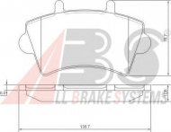 Комплект тормозных колодок A.B.S. P 59 039