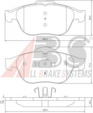Комплект тормозных колодок A.B.S. P 68 030