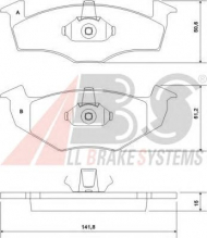 Комплект тормозных колодок A.B.S. P 85 031