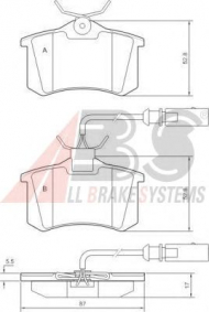 Комплект тормозных колодок A.B.S. P 85 058