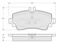 Комплект тормозных колодок FLENNOR FB210226