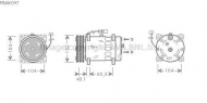 Компрессор AVA QUALITY COOLING MNAK047
