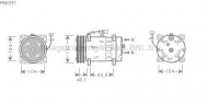 Компрессор AVA QUALITY COOLING MNK047