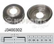 Тормозный барабан NIPPARTS J3400302