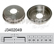 Тормозный барабан NIPPARTS J3402049