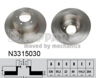 Тормозной диск NIPPARTS N3315030