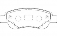 Комплект тормозных колодок DURON DBP341790