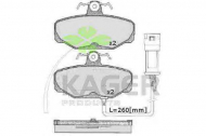 Комплект тормозных колодок KAGER 35-0081