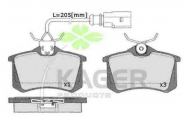 Комплект тормозных колодок KAGER 35-0248
