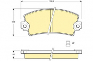 Комплект тормозных колодок GIRLING 6101483