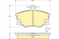 Комплект тормозных колодок GIRLING 6104581
