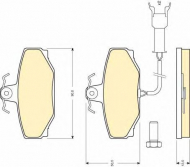 Комплект тормозных колодок GIRLING 6104621
