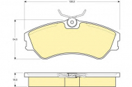 Комплект тормозных колодок GIRLING 6108621