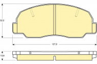 Комплект тормозных колодок GIRLING 6109809