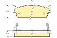 Комплект тормозных колодок GIRLING 6110029