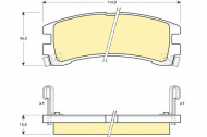 Комплект тормозных колодок GIRLING 6110189