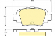 Комплект тормозных колодок GIRLING 6110609