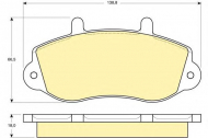 Комплект тормозных колодок GIRLING 6113804