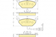 Комплект тормозных колодок GIRLING 6113865