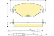 Комплект тормозных колодок GIRLING 6114484