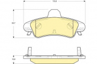 Комплект тормозных колодок GIRLING 6115803