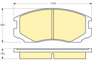 Комплект тормозных колодок GIRLING 6130469