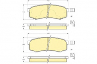 Комплект тормозных колодок GIRLING 6131109