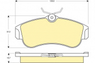 Комплект тормозных колодок GIRLING 6132711