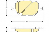 Комплект тормозных колодок GIRLING 6133169