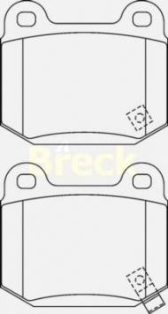 Комплект тормозных колодок BRECK 21580 00 C