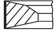 Комплект колец MAHLE ORIGINAL 001 23 N0
