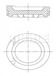 Поршень MAHLE ORIGINAL 034 01 00