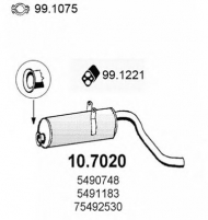 Амортизатор ASSO 10.7020