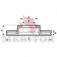 Тормозной диск MERITOR MBR5056