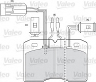 Комплект тормозных колодок VALEO 598007