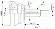 Шарнирный комплект OPEN PARTS CVJ5190.10