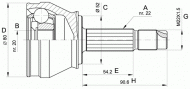 Шарнирный комплект OPEN PARTS CVJ5223.10