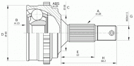 Шарнирный комплект OPEN PARTS CVJ5257.10