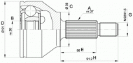 Шарнирный комплект OPEN PARTS CVJ5437.10