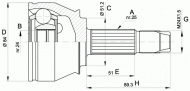 Шарнирный комплект OPEN PARTS CVJ5439.10