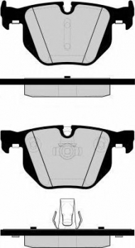 Комплект тормозных колодок Brake ENGINEERING PA1562