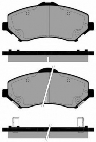 Комплект тормозных колодок Brake ENGINEERING PA1837