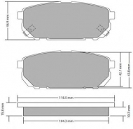 Комплект тормозных колодок FREMAX FBP-1701