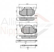Комплект тормозных колодок COMLINE ADB2416
