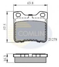 Комплект тормозных колодок COMLINE CBP01060