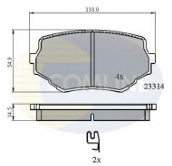 Комплект тормозных колодок COMLINE CBP3475