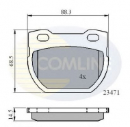 Комплект тормозных колодок COMLINE CBP01078