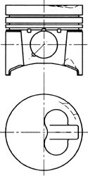 Поршень KOLBENSCHMIDT 94816620