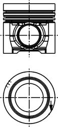 Поршень KOLBENSCHMIDT 40709600