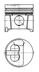 Поршень KOLBENSCHMIDT 94786700